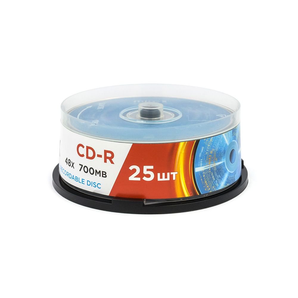 Диск MIREX CD-R 48Х 700МБ Кейк бокс 25 (25/300)