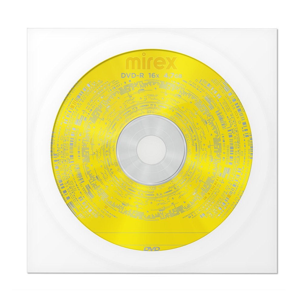 Диск MIREX DVD-R 16Х 4,7ГБ Конверт (1/150/600)
