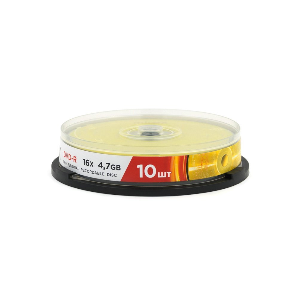 Диск MIREX DVD-R 16Х 4,7ГБ Кейк бокс 10 (10/300)