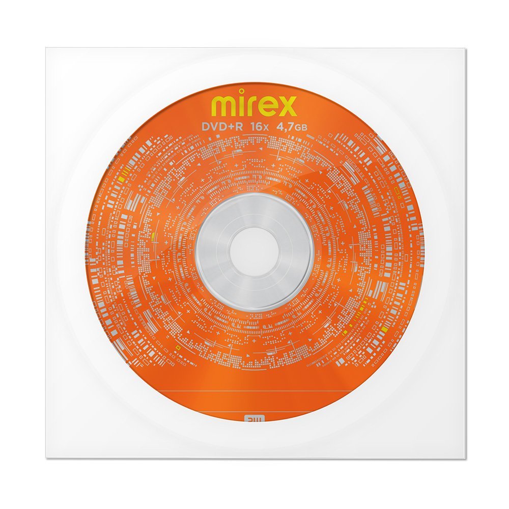 Диск MIREX DVD+R 16Х 4,7ГБ Конверт (1/150/600)