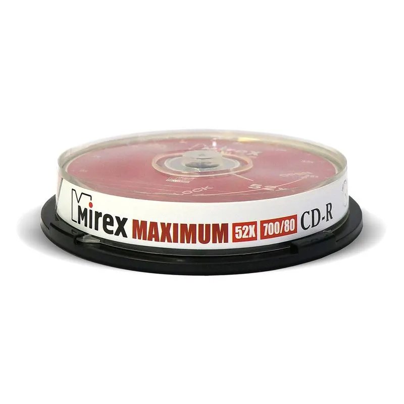 Диск CD-R Mirex Brand 52X 700 МБ, Cake box (10/300)
