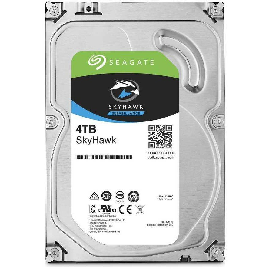 HDD Seagate Skyhawk (ST4000VX016) 4TB Serial ATA III, 5400 rpm, 256mb, для видеонаблюдения