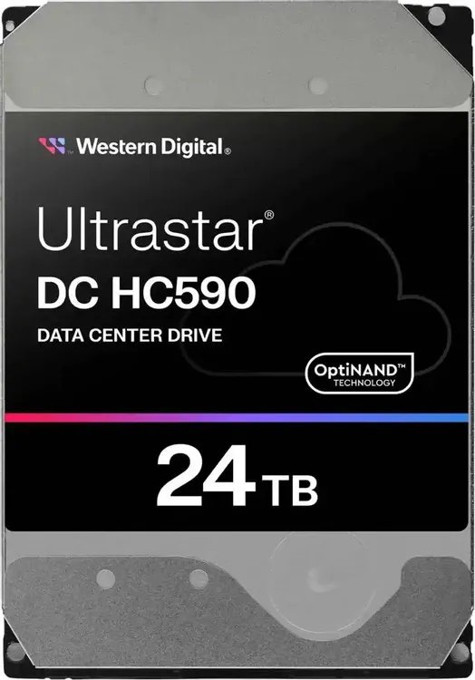 HDD WD Ultrastar DC HC590 WUH722624ALE6L4 (0f65684), 24ТБ, SATA III, 3.5"