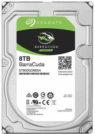 HHD Seagate Original Sata3 8Tb ST8000DM004 Barracuda (7200rpm) 256Mb 3.5"