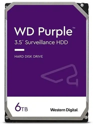HDD Western Digital Purple WD64PURZ SATA 6Tb, IntelliPower, 256MB buffer (DV-Digital Video)