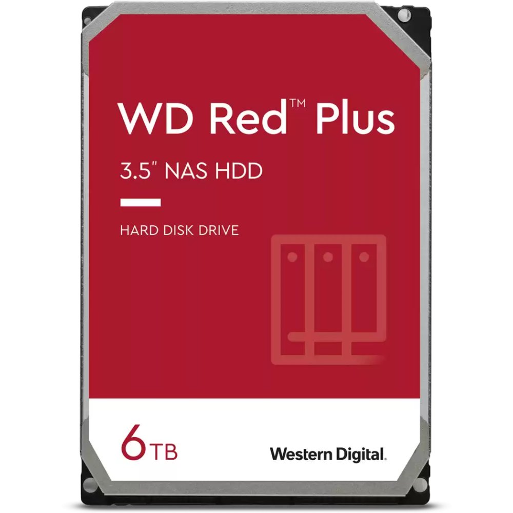HDD WDC Red Plus WD60EFPX SATA 6TB 6GB/S 256MB