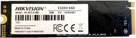 SSD HIKVision E1000 Series HS-SSD-E1000/128G 128GB (PCI-E 3.0 x4, up to 990/650MBs, 3D TLC, NVMe, 22x80mm)