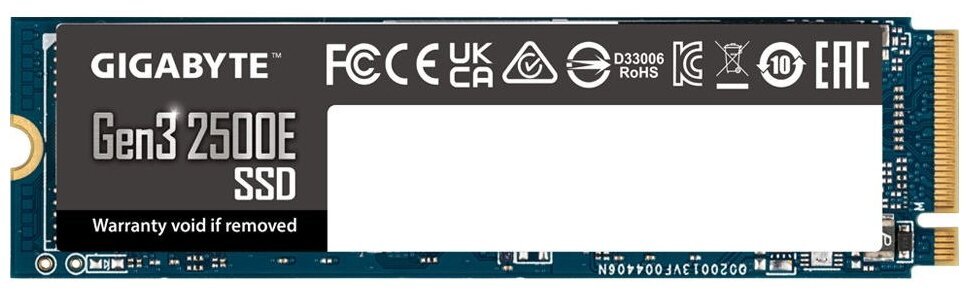 SSD GIGABYTE Gen3 2500E (G325E500G) M.2 500GB (844370)