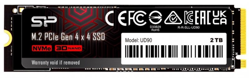 SSD Silicon Power UD90 SP02KGBP44UD9005 PCI-E 4.0 x4 2Tb M-Series M.2 2280