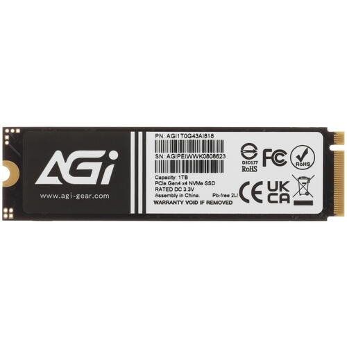 SSD AGi AGI1T0G43AI818 PCI-E 4.0 x4 1TB M.2 2280