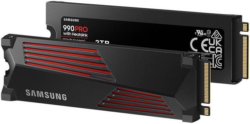 SSD Samsung 990 Pro MZ-V9P2T0CW, 2000GB, M.2(22x80mm), NVMe 2.0, PCIe 4.0 x4, V-NAND TLC, R/W 7450/6900MB/s, IOPs 1 400 000/1