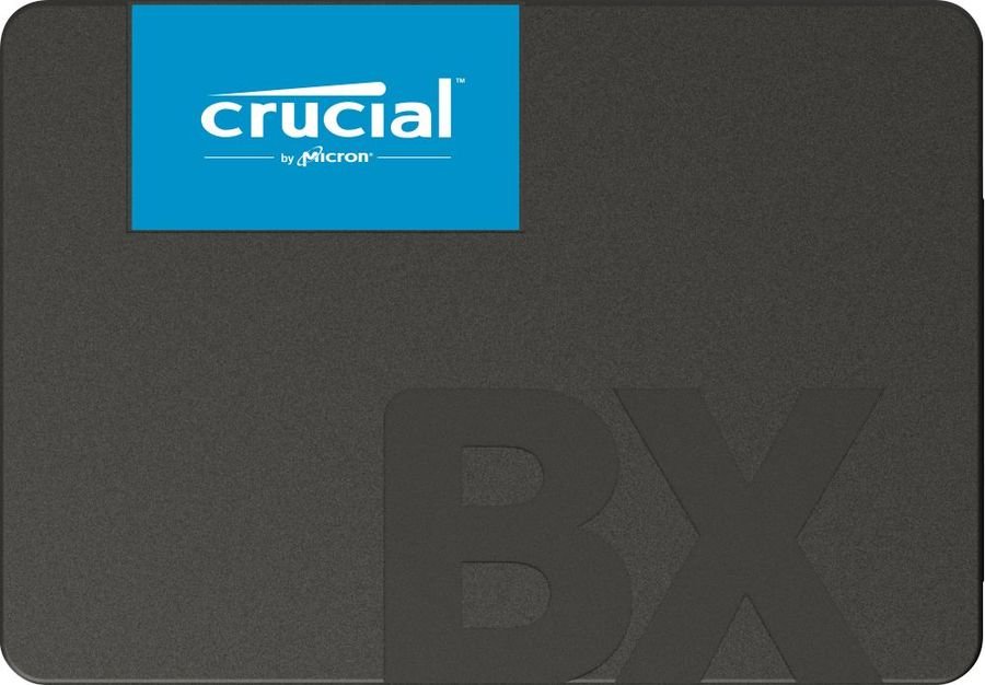 SSD 2.5" 240GB SATA3 Crucial BX500, Box (CT240BX500SSD1) (7 mm, 3D TLC, Silicon Motion SM2258XT, R/W: up to 540/500MB/s, 4KB R/W: up to 80K IOPS, MTBF: 1,5M hrs, 80 TBW)