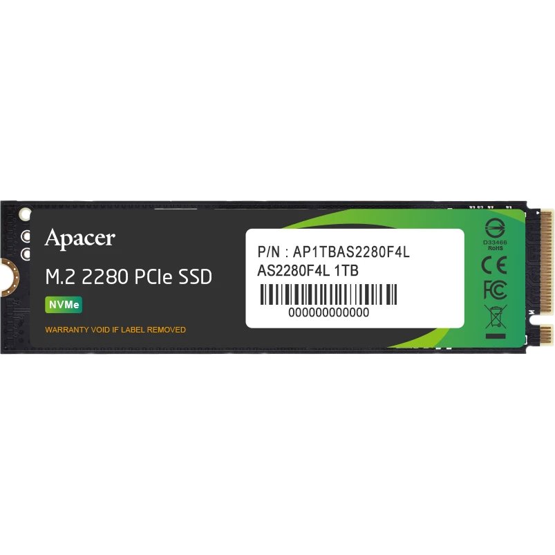 SSD APACER AP1TBAS2280F4L-1 1TB M.2 2280 NVMe PCIE 5.0 x4 12000/11800