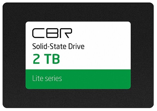 SSD CBR (SSD-002TB-2.5-LT22) серия "Lite", 2048 GB, 2.5", SATA III 6 Gbit/s, SM2259XT, 3D TLC NAND