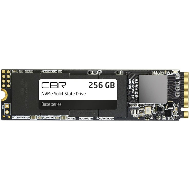 SSD CBR Base SSD-256GB-M.2-BS24b, 256 GB, M.2 2280, PCIe 3.0 x4, NVMe 1.3, 3D TLC NAND, R/W speed up to 2900/1800