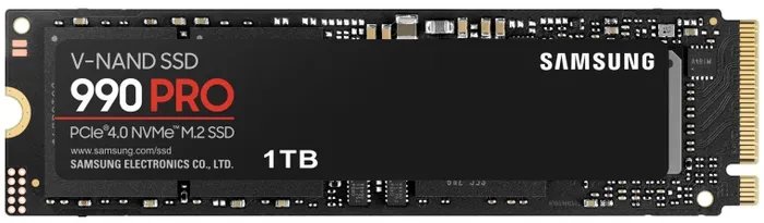 SSD Samsung 990 Pro Black (MZ-V9P1T0B/AM) M.2 2280 1TB PCI-E 4.0 x4, V-NAND 3-bit MLC, 7450/6900, 600TBW
