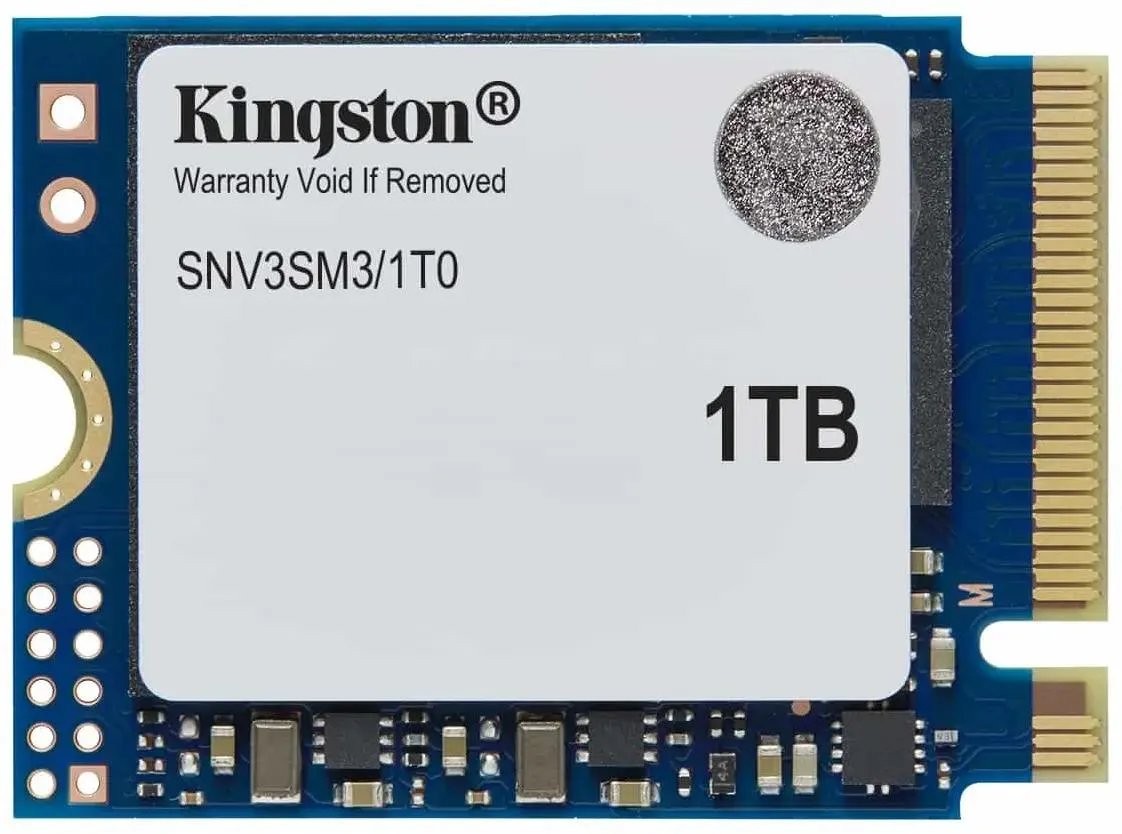 SSD Kingston NV3 SNV3SM3/1T0, 1000GB, M.2(22x30mm), NVMe, PCIe 4.0 x4, 3D TLC, R/W 6000/4000MB/s, TBW 320, DWPD 0.2