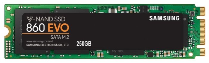 SSD M.2 250GB SATA3 Samsung 860 Evo (MZ-N6E250BW) (2280, Samsung MJX, V-NAND 3bit MLC, 512MB DDR4 Cache, R/W: up to 550/520MB/s, R/W 4KB: 97k/88k IOPS)