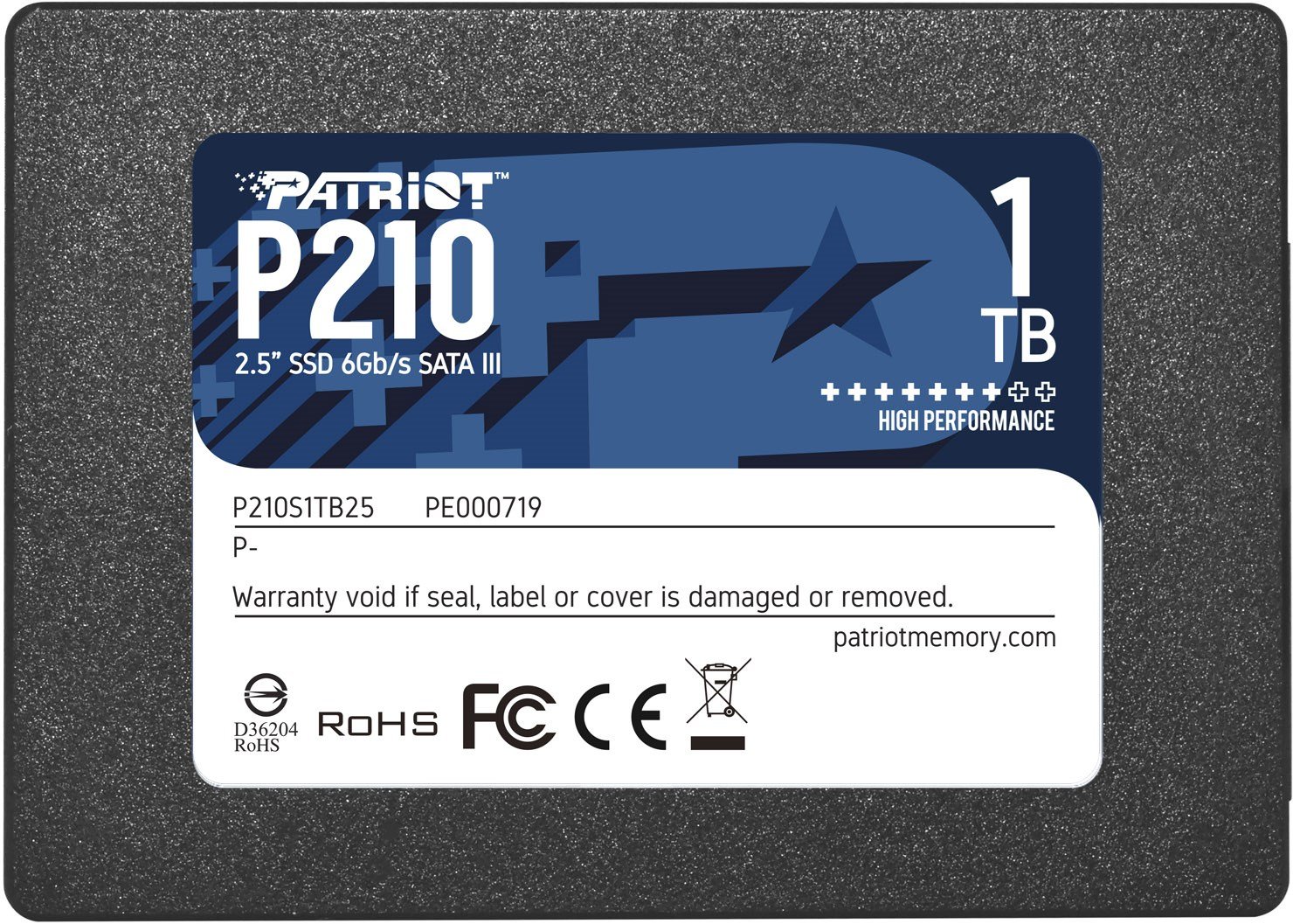 SSD Patriot SATA III 1Tb P210S1TB25 P210 2.5"