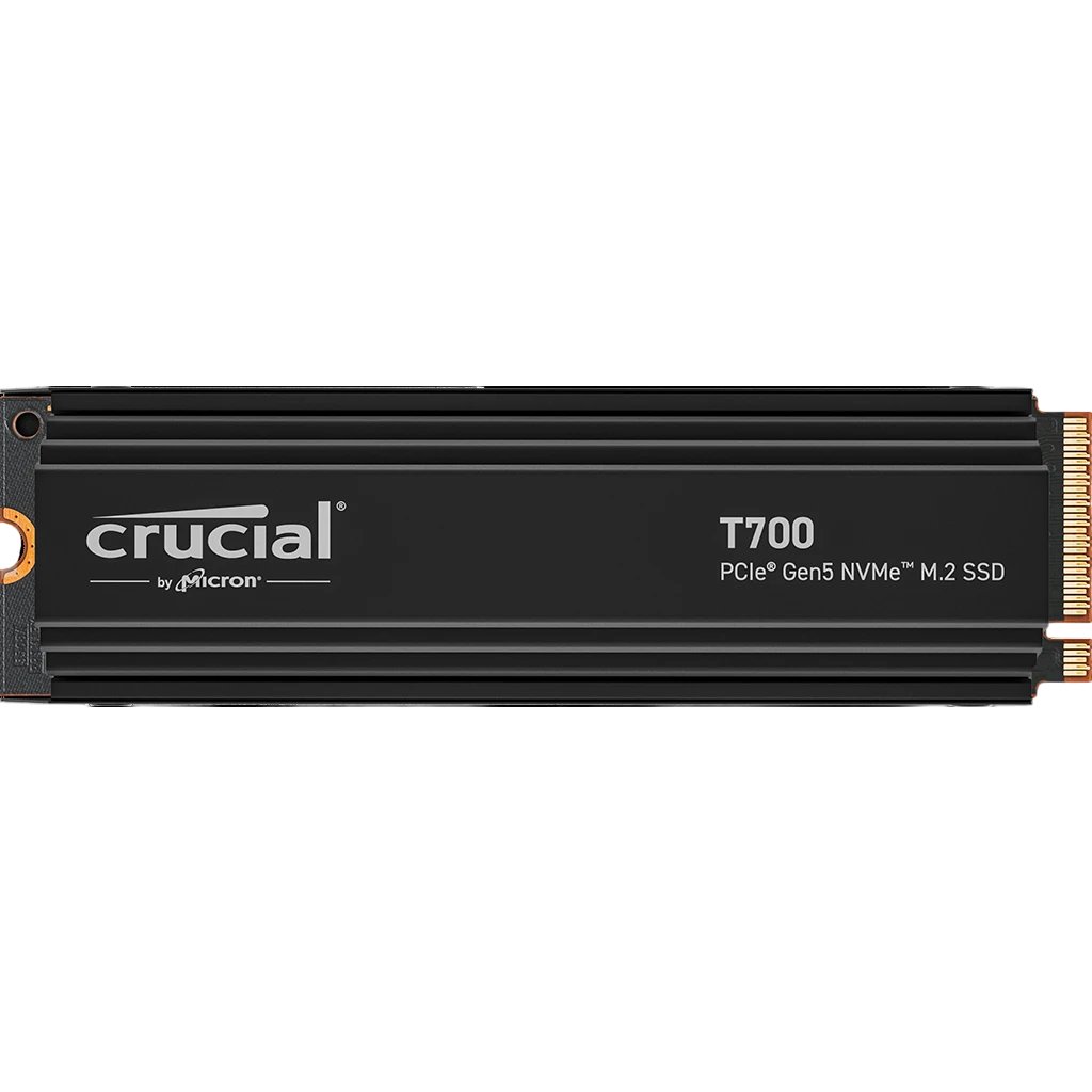 SSD Crucial T700 (CT2000T700SSD5) 2TB PCIe Gen5 NVMe M.2 SSD with heatsink
