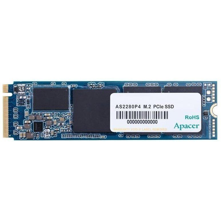SSD Apacer 512GB AS2280 AP512GAS2280P4X-1 M.2 2280 PCIe Gen3x4 with NVMe, 2100/1500, IOPS 300/420K, MTBF 1.5M, 3D NAND, DRAM less, 350TBW, 0,62DWPD, RTL
