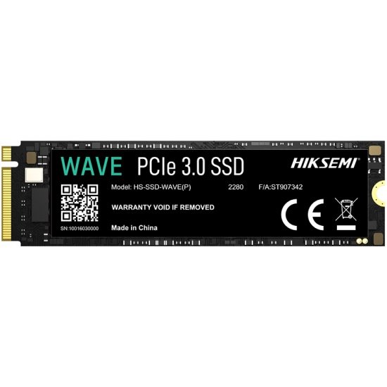 SSD HIKSEMI Wave(P) (HS-SSD-WAVE(P) 512G) 512Gb M.2 (PCI-E 3.0 x4, up to 2500/1025MBs, 3D NAND, 120TBW)