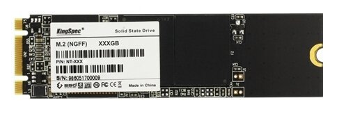 SSD KingSpec (NT-256) 256Gb, SATA III, 2280, M.2, bulk package