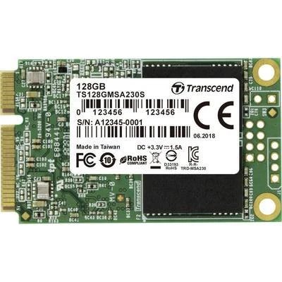 SSD Transcend MSA230S (TS128GMSA230S), mSATA SATA III, 3D NAND TLC, 128 Гб