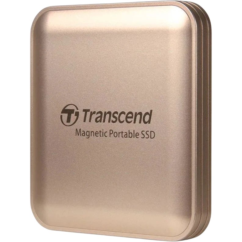 Внешний SSD Transcend ESD420C (TS2TESD420G), 1TB, USB 20Gbps, Type C, Magsafe, Золото
