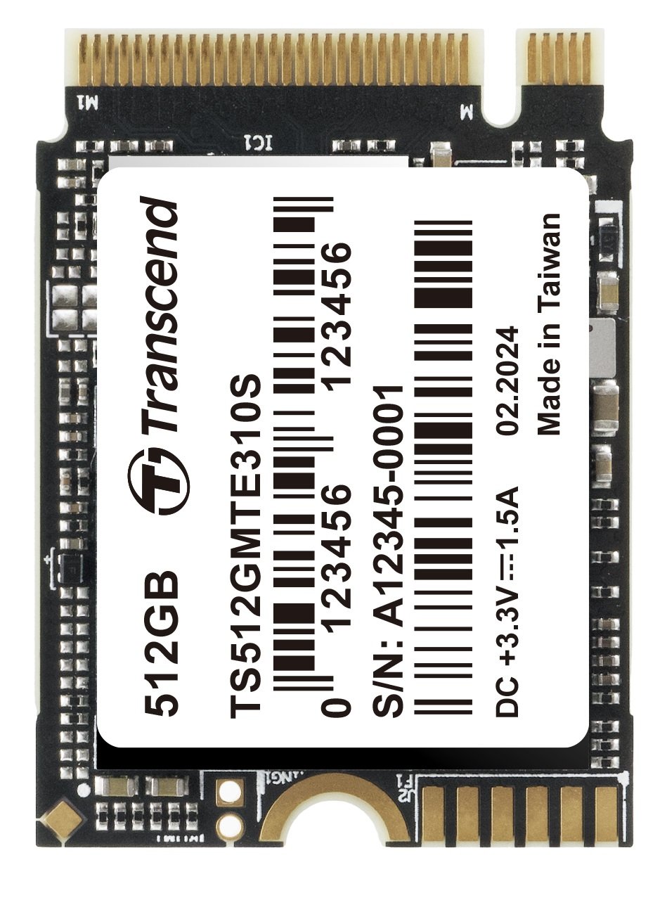 SSD Transcend GMTE310S (TS512GMTE310S) 512GB, 3D TLC NAND, M.2 2280,PCIe Gen3x4, DRAM-less