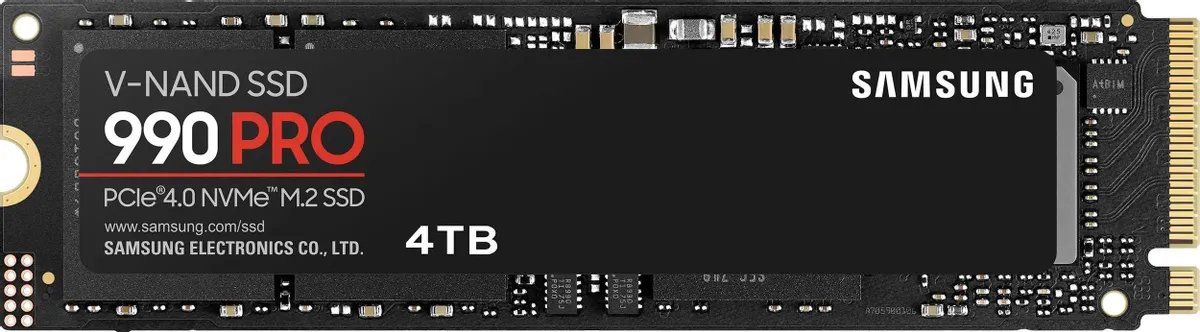 SSD Samsung 990 Pro (MZ-V9P4T0BW) 4Tb M.2 (PCI-E NVMe 2.0 Gen 4.0 x4) (R7450/W6900MB/s)