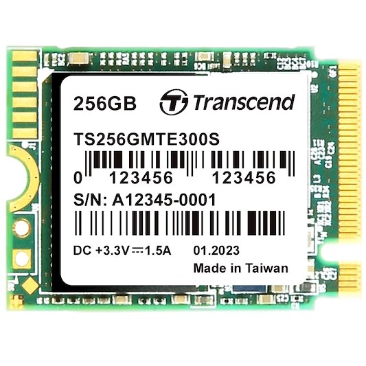 SSD Transcend MTE300S (TS256GMTE300S) 256GB 3D TLC Nand, M.2 2230 ,PCI-E 4x R/W - 2000/950 MB/s
