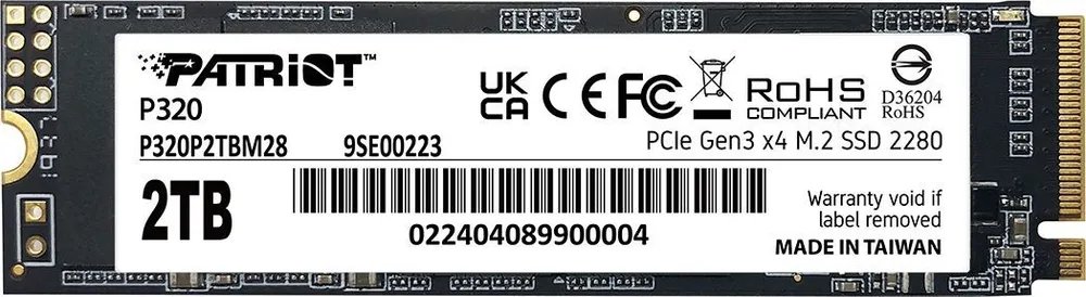 SSD PATRIOT P320 P320P2TBM28 M.2 2280 2TB