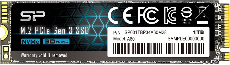 Твердотельный накопитель Silicon Power SP001TBP34A60M28 PCI-E x4 1Tb M-Series M.2 2280