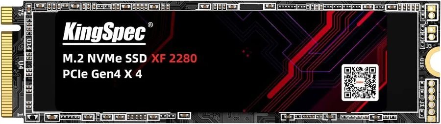 SSD KINGSPEC XF-1TB 2242, 1024GB, M.2(22x42mm), NVMe, PCIe 4.0 x4, R/W 4900/4600MB/s