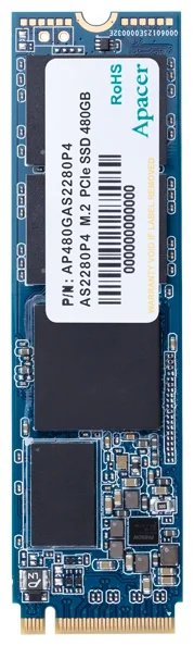 SSD M.2 PCI-E 3.0 256Gb Apacer AP256GAS2280P4-1 AS2280P4 PCI-E 3.0 x4, up to 1800/1100MBs, 3D TLC, NVMe 1.3, 22х80mm
