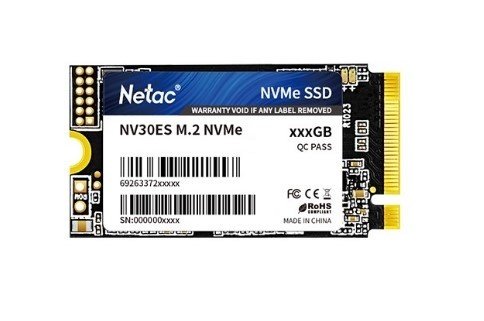 SSD Netac NV30ES (NT01NV30ES-1T0-E4X) 1.0Tb M.2 2242 Retail (PCIe 3x4, 3300/2800MBs, 600TBW)