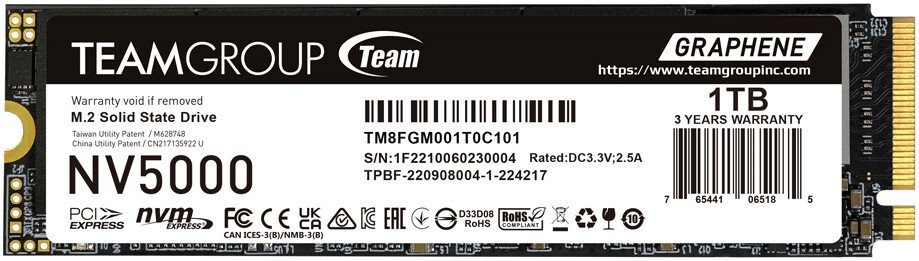 SSD Team Group NV5000 (TM8FGM001T0C101) 1Tb