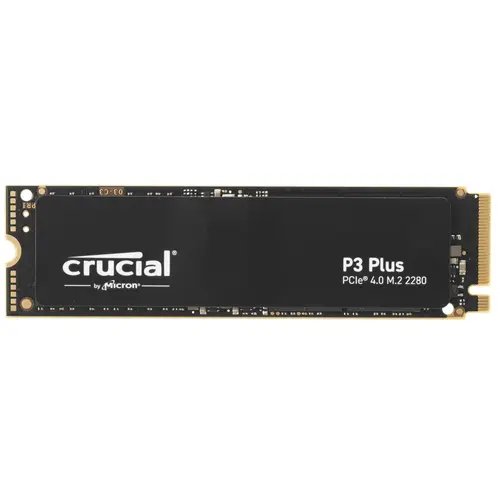 SSD Crucial P3 Plus (CT2000P3PSSD8) 2.0Tb M.2 (PCI-E 4.0 x4, up to 5000/4200MBs, 3D NAND, NVMe, 440TBW, 22х80mm)