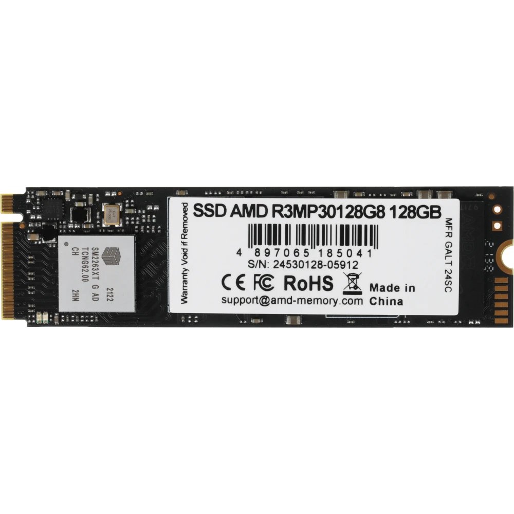 SSD AMD Radeon R3 R3MP30128G8 128ГБ, M.2 2280, PCIe 3.0 x4