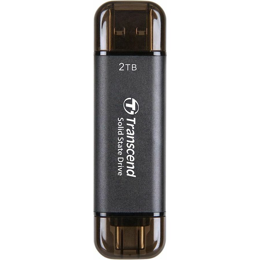 SSD Transcend ESD310C TS2TESD310C 2TB USB 3.2 Gen 2.1 Type-C R/W - 1050/950 MB/s черный