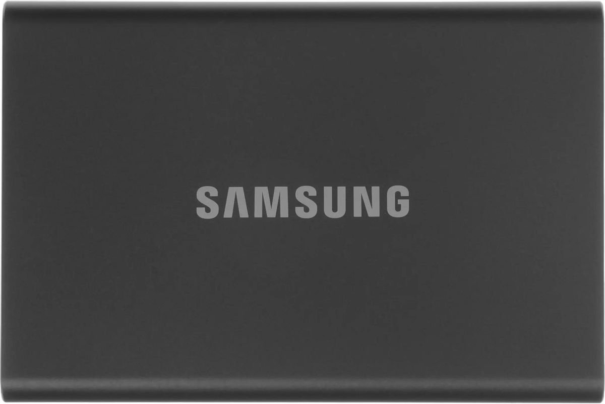Внешний SSD  Samsung  1 TB  T7 Portable, серый, 1.8", USB Type-C, USB 3.1