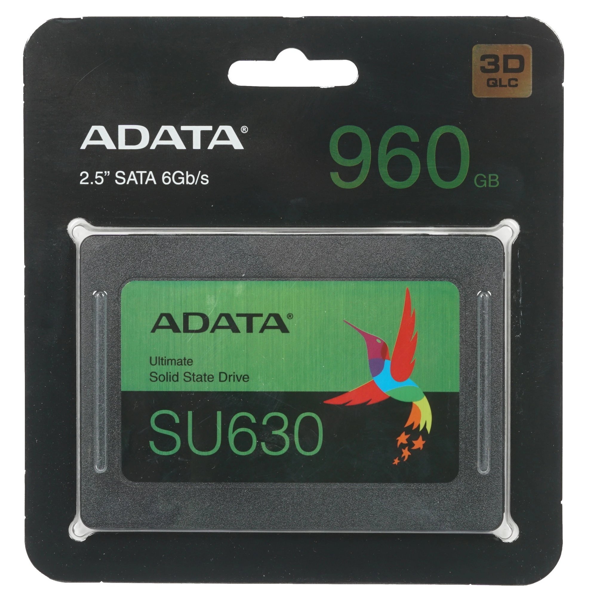 Внутренний SSD  A-Data   960GB  Ultimate SU630SS, SATA-III, R/W - 520/450 MB/s, 2.5", QLC 3D NAND