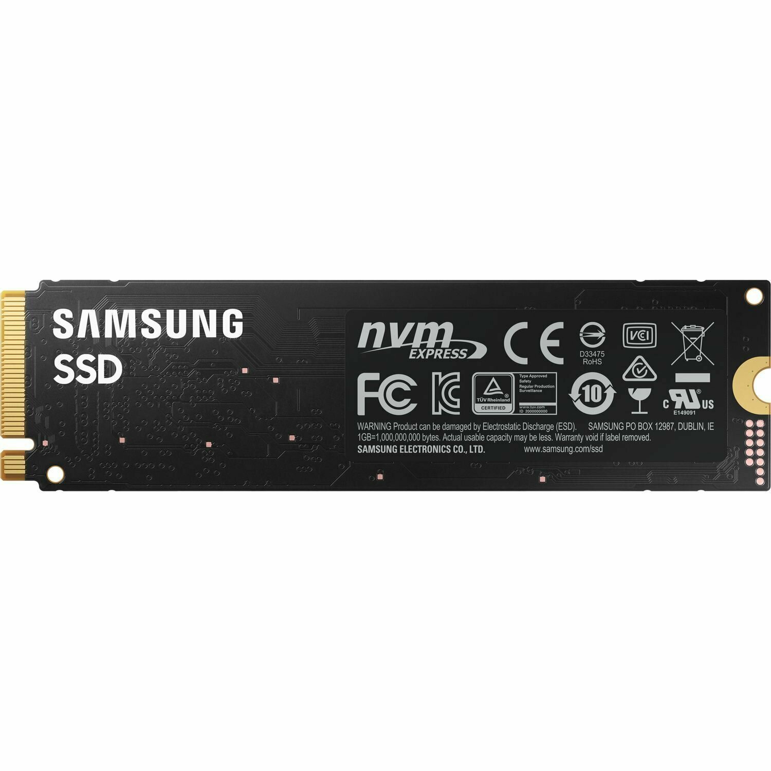 Внутренний SSD  Samsung  500GB  980, PCIe 3x4, R/W -3100/1600 MB/s, (M.2),2280, MLC V-NAND 3-bit