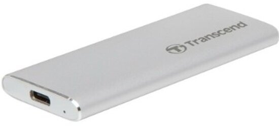 Внешний SSD  Transcend  250 GB  ESD260C  серебро, USB 3.1 (USB 3.1/Type C)
