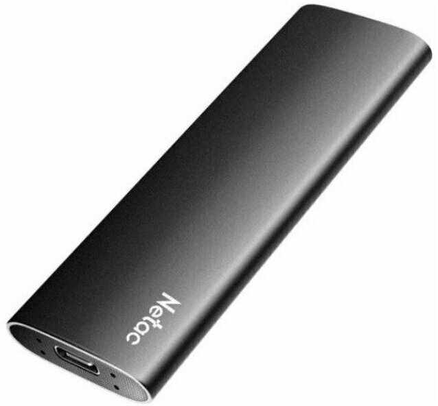 Внешний SSD  Netac   128  GB  Z USB-C чёрный, USB 3.2, Slim