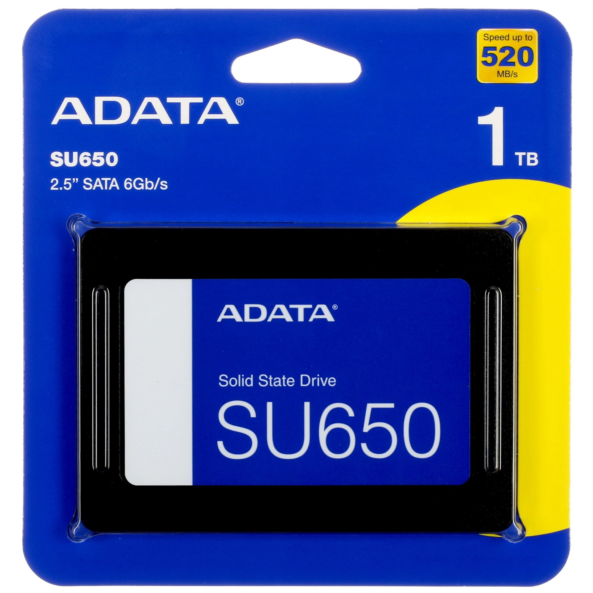 Внутренний SSD  A-Data  1TB  Ultimate SU650, SATA-III, R/W - 520/450 MB/s, 2.5", Silicon Motion, TLC 3D NAND