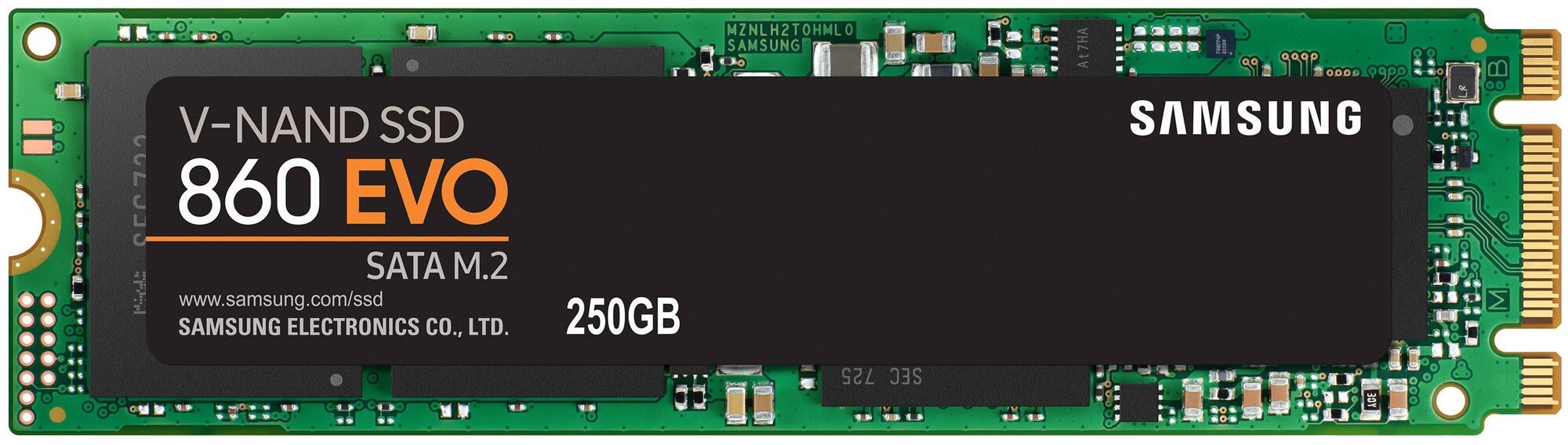 Внутренний SSD  Samsung   250GB  860 Evo, SATA-III, R/W -550/520 MB/s, (M.2),2280, Samsung MJX, V-NAND, MLC