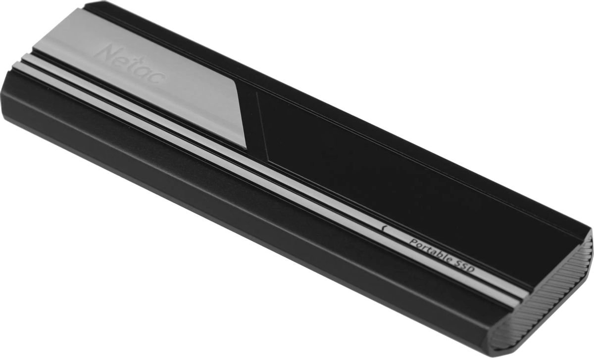 Внешний SSD  Netac  2 TB  ZX10 USB-C чёрный/серебро, USB 3.2