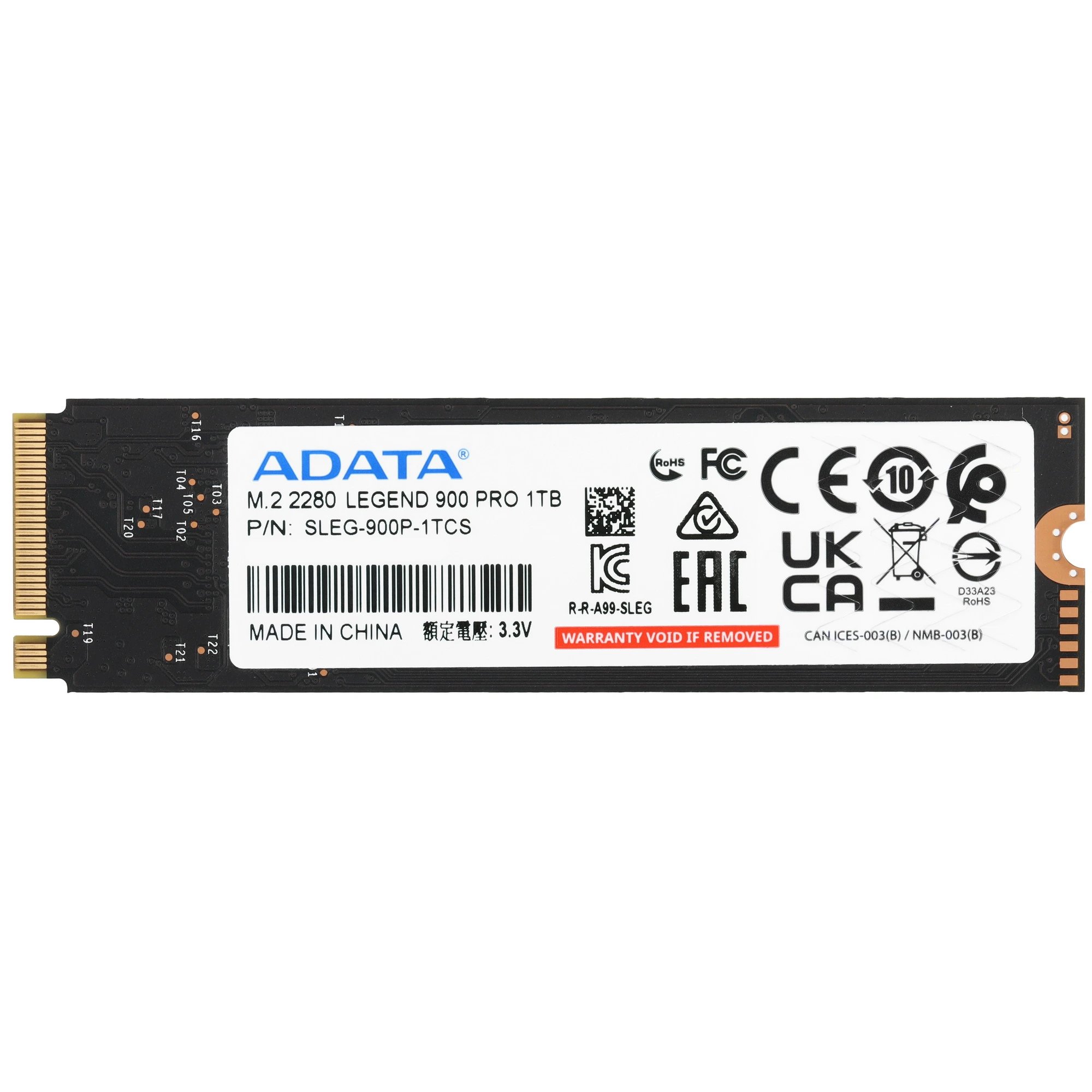 Внутренний SSD  A-Data  1TB  Legend 900 Pro, PCIe 4x4, R/W - 6000/7400 MB/s, (M.2), 2280, 3D TLC